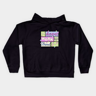 Heart work and the hard work t-shirts, bags, hats, mugs, sticker, hoodie Kids Hoodie